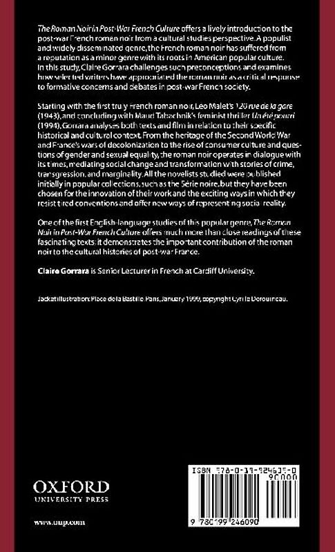 The Roman Noir in Post-War French Culture