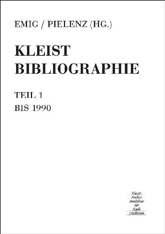Kleist-Bibliographie