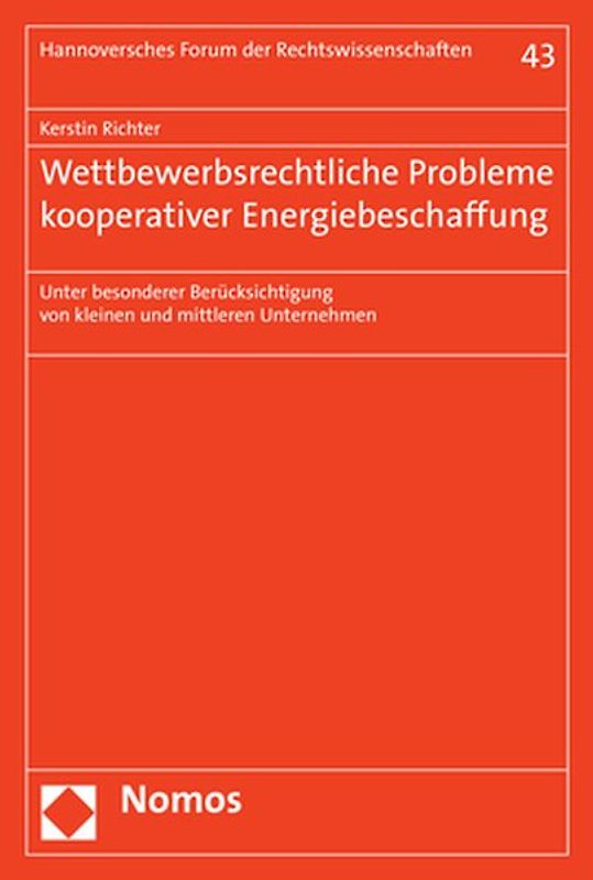 Wettbewerbsrechtliche Probleme kooperativer Energiebeschaffung
