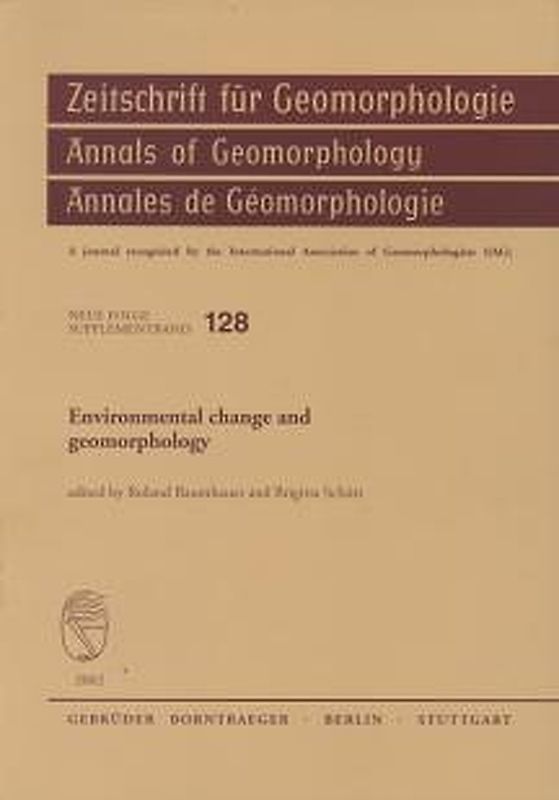 Environmental change and geomorphology