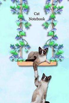 Cat Notebook: Different Picture on EVERY PAGE. 60 Unique Designs. Notebook | Diary | Journal