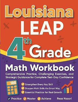 Louisiana LEAP Grade 4 Math Workbook