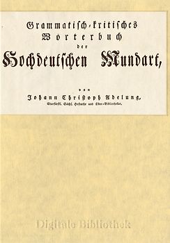 Digitale Bibliothek 40: J. Chr. Adelung: Grammatisch-kritisches Wörterbuch MacOS