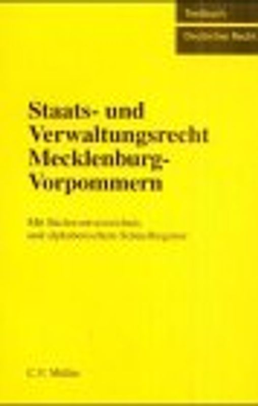 Staats- und Verwaltungsrecht Mecklenburg-Vorpommern