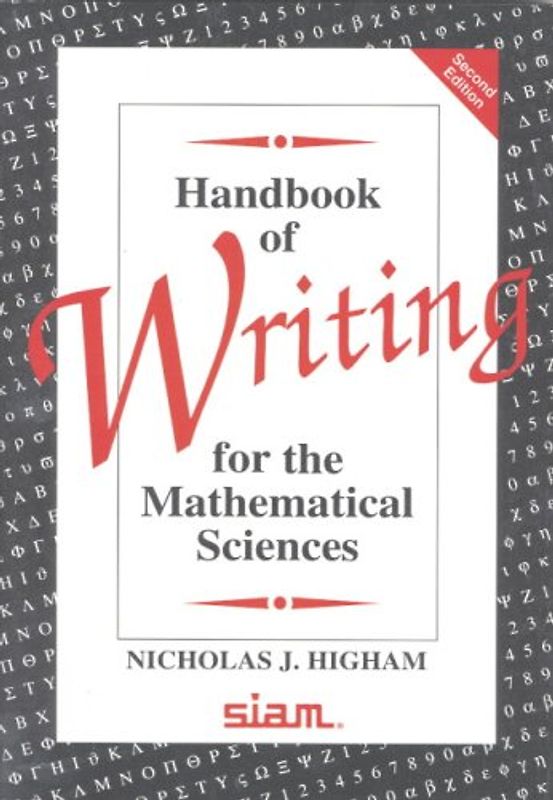 Handbook of Writing for the Mathematical Sciences - Nicholas J. Higham