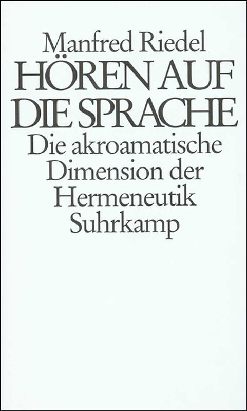 Hören auf die Sprache