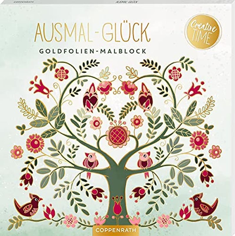 Ausmal-Glück: Goldfolien-Malblock (Creative Time)