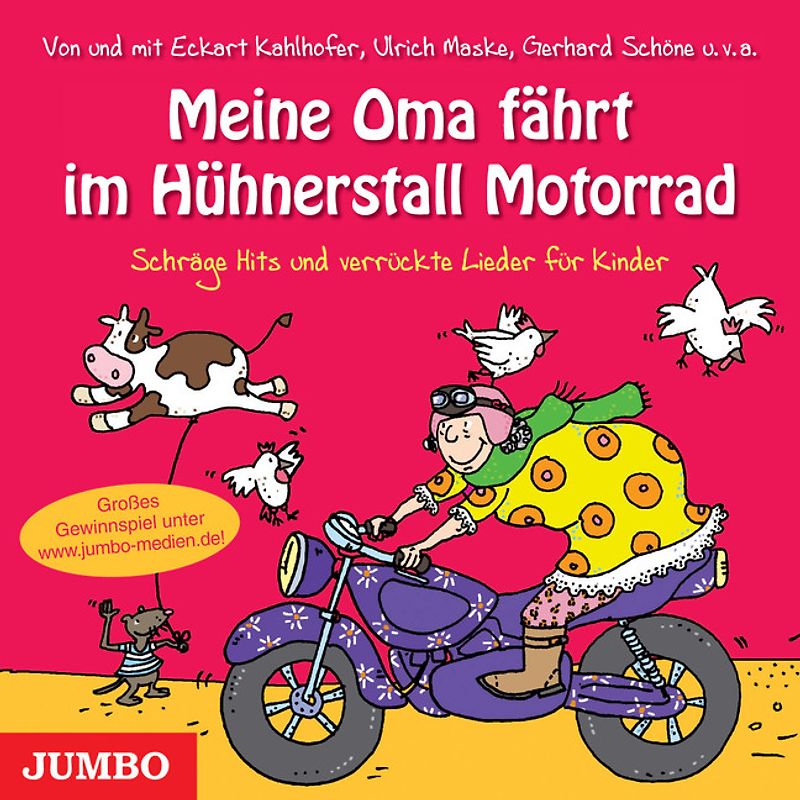 Meine Oma fährt im Hühnerstall Motorrad