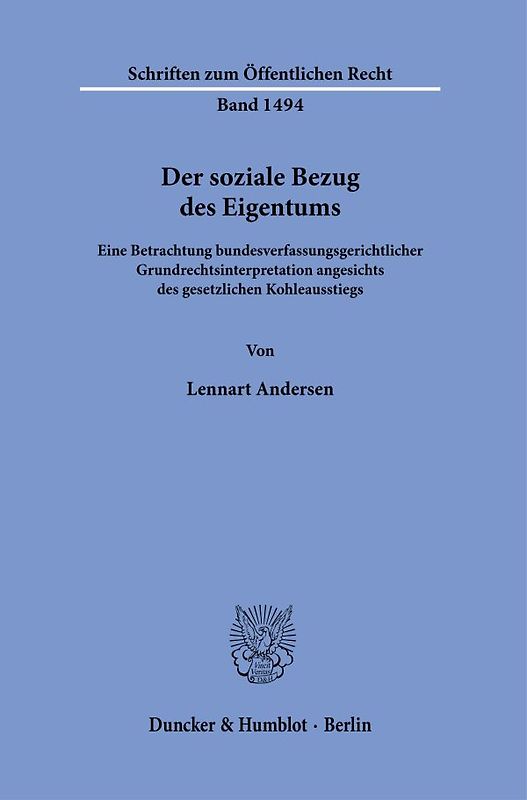 Der soziale Bezug des Eigentums.
