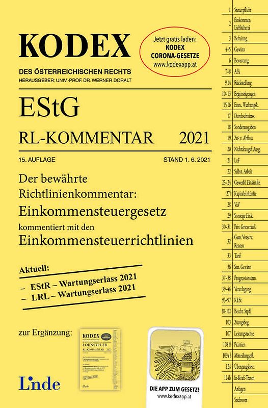 KODEX EStG Richtlinien-Kommentar 2021