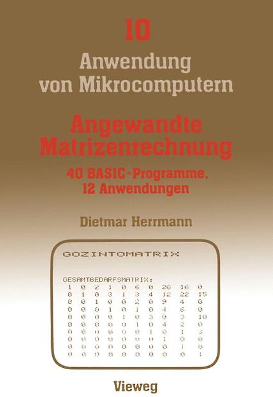 Angewandte Matrizenrechnung