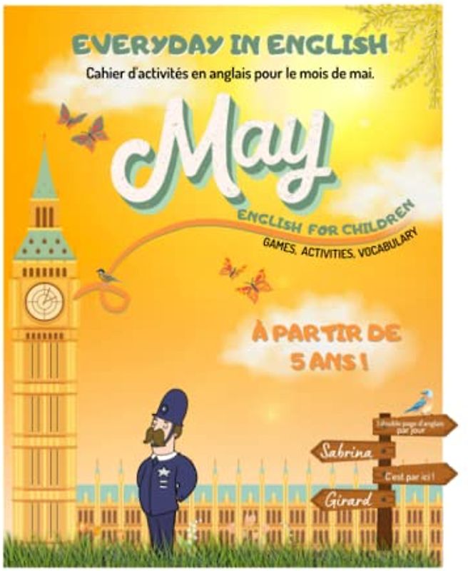 May: Cahier d'activité en anglais à partir de 5 ans (pour enfants)