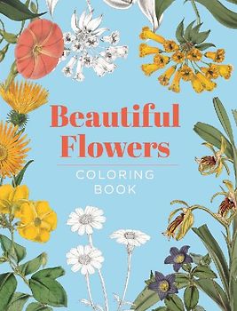 Beautiful Flowers Coloring Book