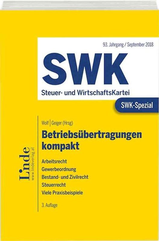 SWK-Spezial Betriebsübertragungen kompakt