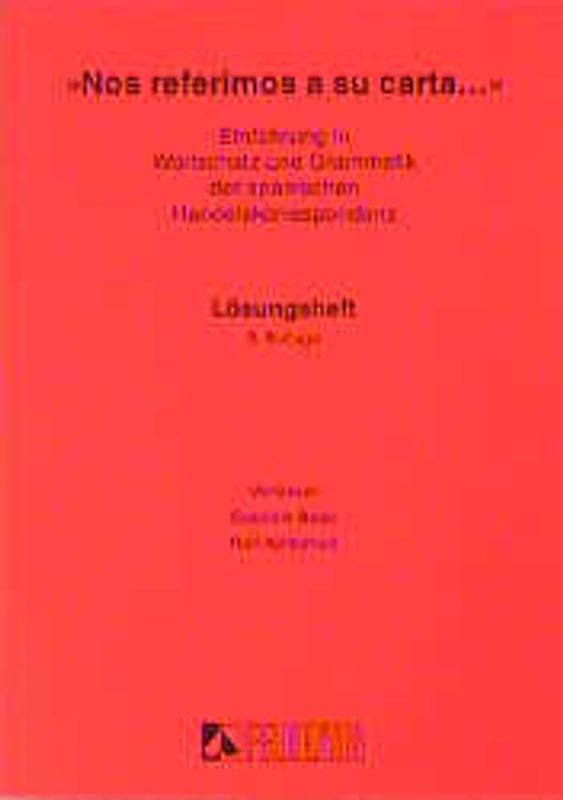 Nos referimos a su carta...