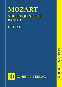 Streichquintette Band 2 - Mozart, Wolfgang Amadeus/Hrsg. Herttrich, Ernst / Seiffert, Wolf-Dieter