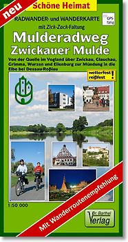 Radwander- und Wanderkarte Mulderadweg (Zwickauer Mulde)