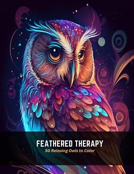 Feathered Therapy: 50 Relaxing Owls to Color