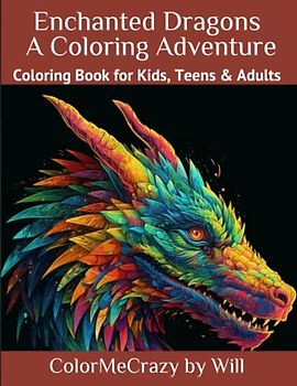 Enchanted Dragons: A Coloring Adventure pt2