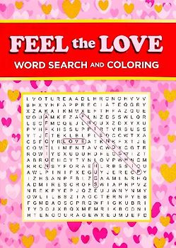 Feel the Love Word Search and Coloring