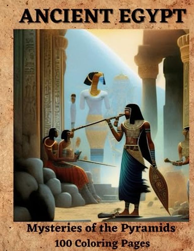 ANCIENT EGYPT: Mysteries Of The Pyramids - 100 Coloring Pages