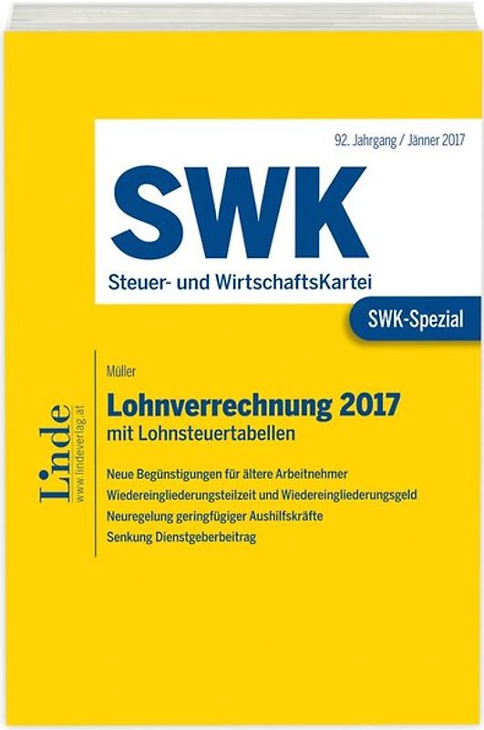 SWK-Spezial Lohnverrechnung 2017