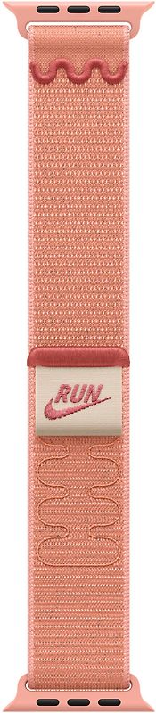 Apple Watch 44/45/46/49 mm Geweven sportbandje van Nike alpenglow pink