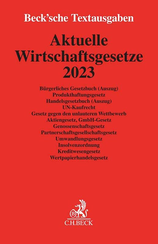 Aktuelle Wirtschaftsgesetze 2023