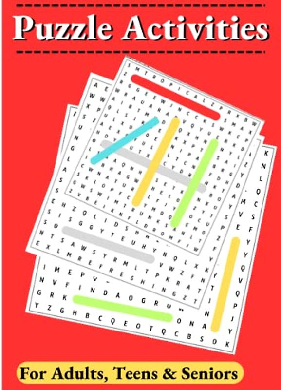 Anti-Anxiety Large Print Word Search For Adults, Teens & Seniors: Word Search, Mazes, Sudoku & Drawing │ All in one Summer Activity Book │ Treatment Generalised Anxiety Disorder.