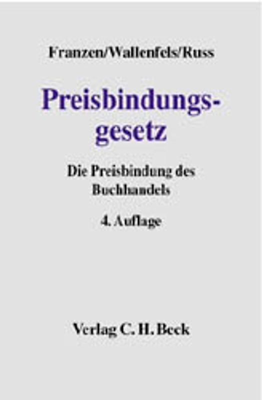 Preisbindungsgesetz
