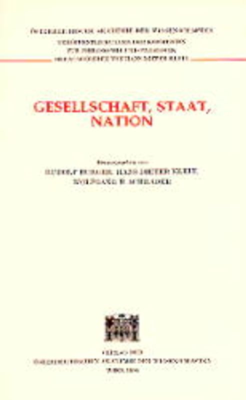 Gesellschaft, Staat, Nation
