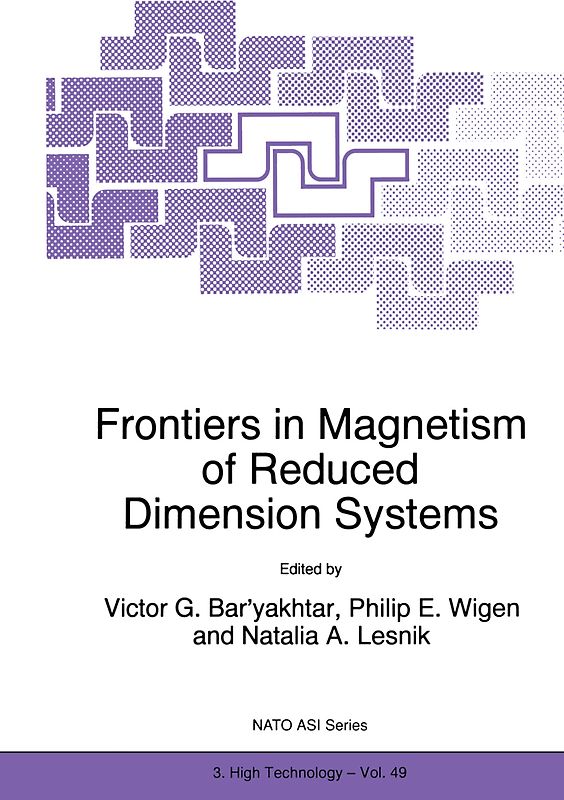 Frontiers in Magnetism of Reduced Dimension Systems