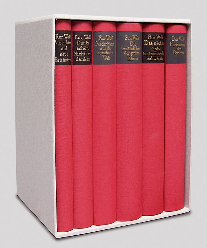 Ror Wolf Werkausgabe in sechs Bänden