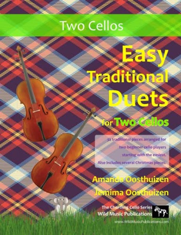 Easy Traditional Duets for Two Cellos: 32 traditional melodies from around the world arranged especially for two beginner cello players. All are in easy keys.