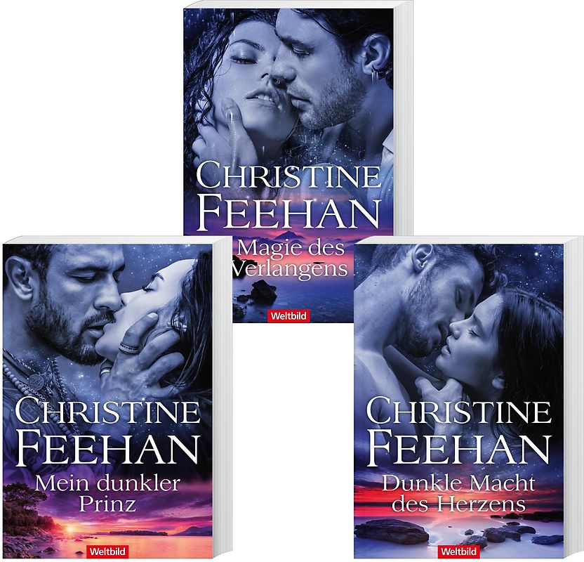 Mein dunkler Prinz/ Dunkle Macht des Herzens/ Magie des Verlangens - Christine Feehan [Taschenbuch, Weltbild, 3 Bände]
