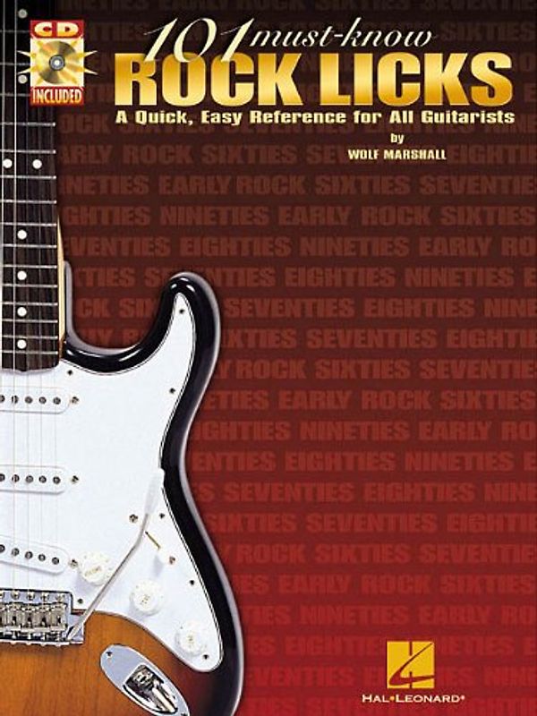101 Must Know Rock Licks Tab Book/Cd - Various