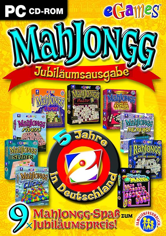 Mahjongg: 5 Jahre eGames [Jubiläumspack] PC Spiele