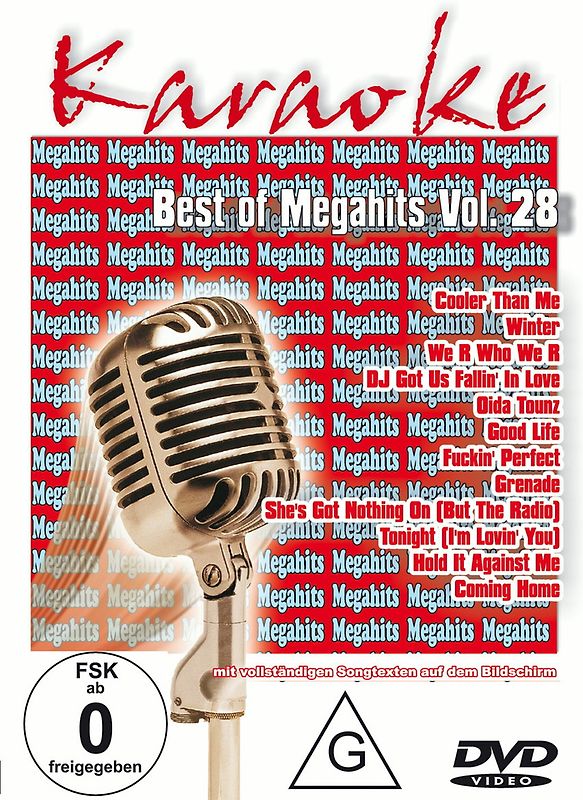 Karaoke - Best of Megahits Vol. 28 DVD
