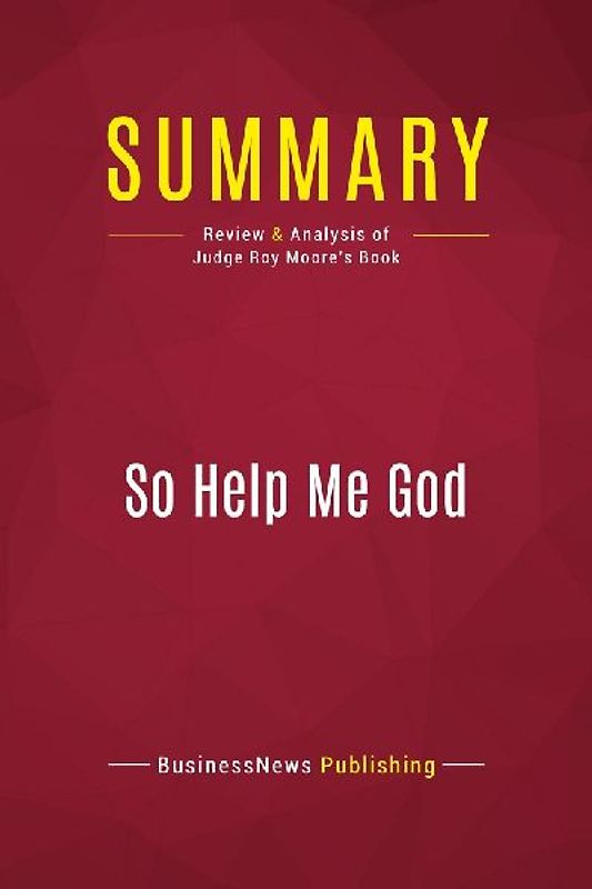 Summary: So Help Me God