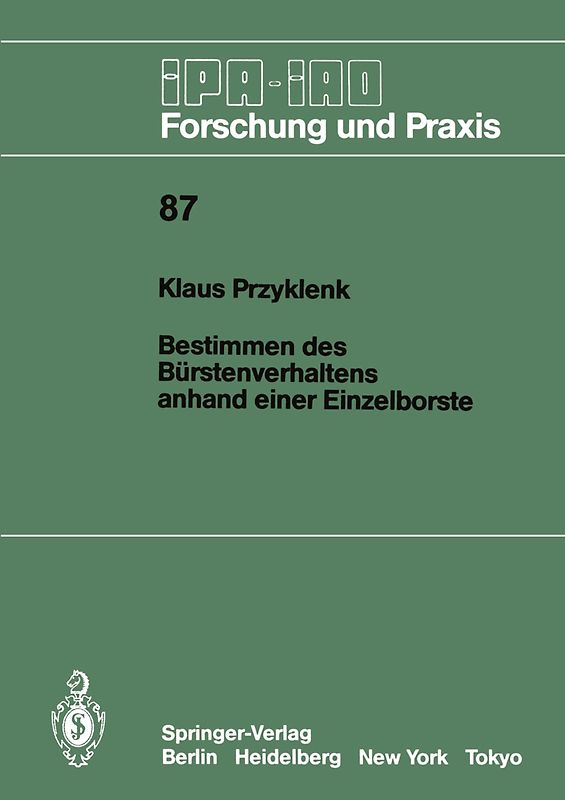 Bestimmen des Bürstenverhaltens anhand einer Einzelborste
