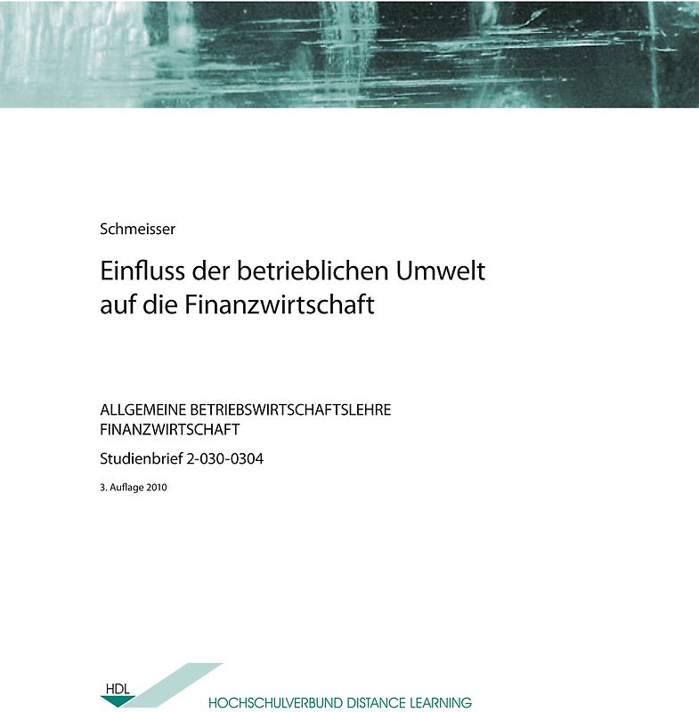 Einfluss der betrieblichen Umwelt auf die Finanzwirtschaft
