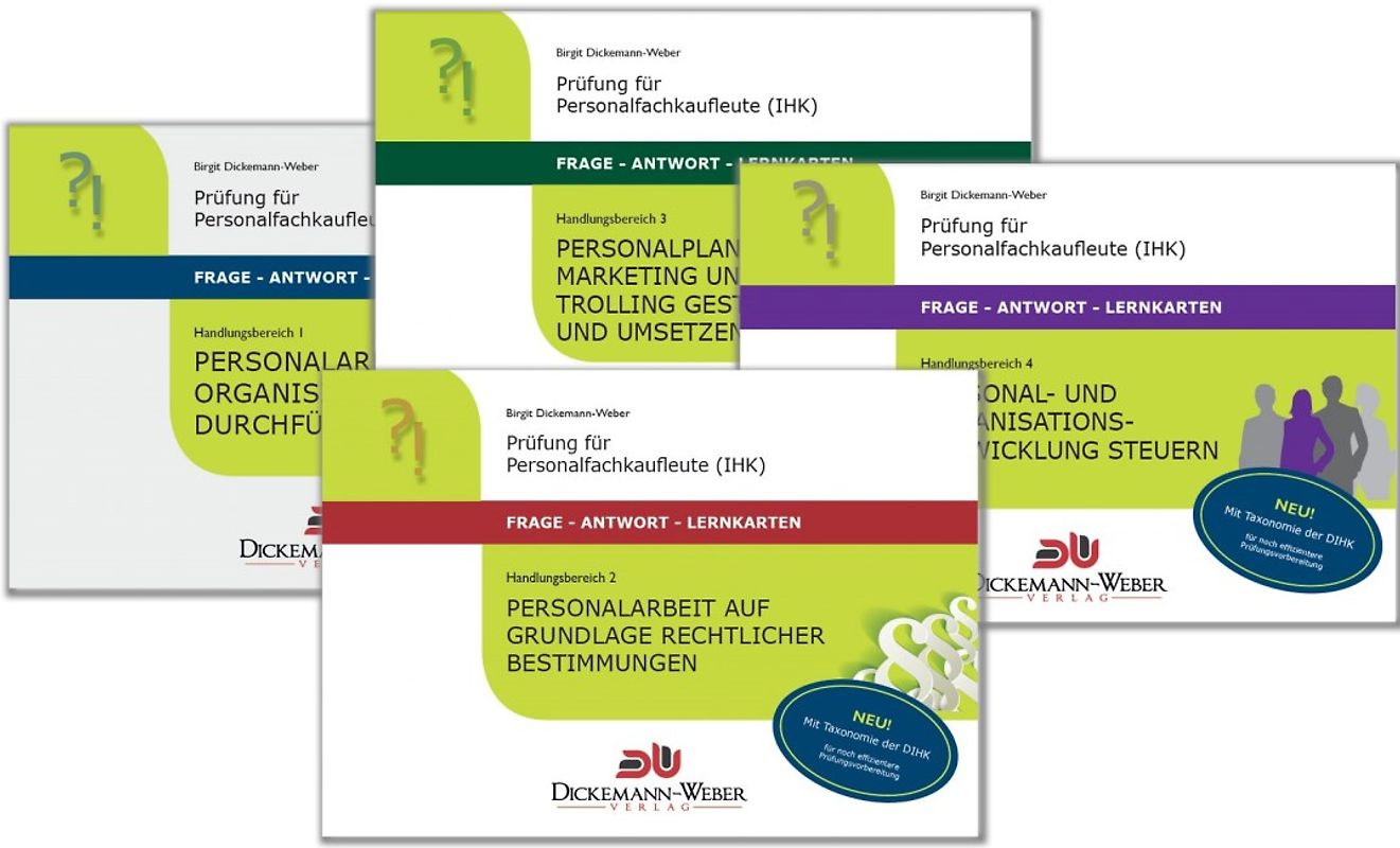 Personalfachkaufleute - Frage-Antwort-Karten Paket - Handlungsbereich 1 bis 4