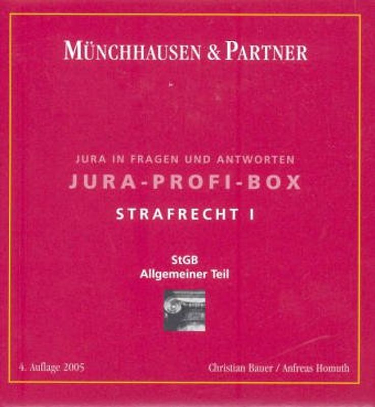 Strafrecht I. StGB Allgemeiner Teil