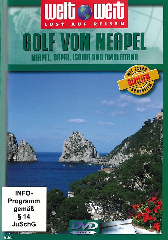 Golf von Neapel Neapel, Capri, Ischia und Amalfitana mit Bonusfilm Sizilien - Reihe: welt weit (Gesamtlänge: ca. 87 Min.) DVD
