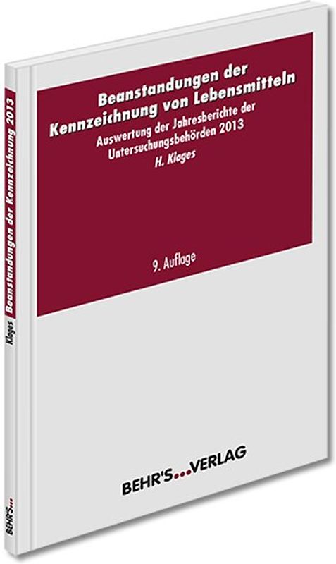 Beanstandungen der Kennzeichnung von Lebensmitteln