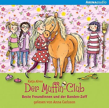 Vier Freundinnen auf dem Reiterhof