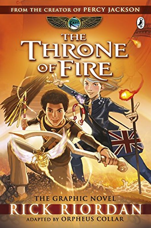 The Throne of Fire: The Graphic Novel (The Kane Chronicles Book 2) (Kane Chronicles Graphic Novels, 2)