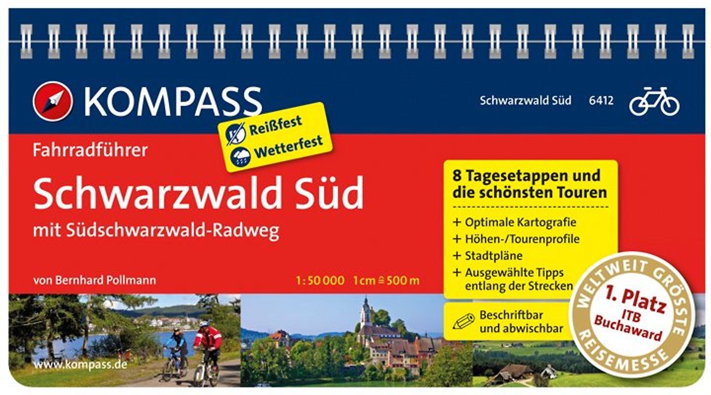 KOMPASS Fahrradführer Schwarzwald Süd mit Südschwarzwald Radweg