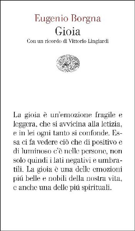 Gioia. Con un ricordo di Vittorio Lingiardi