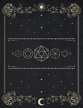 RPG Journal: Mixed Paper: Graph, Blank: Role Playing Game Notebook: For Maps, Battle Maps, Notes, Character Backstory, Setting: Graphite Black Cover Design Art Deco Dice